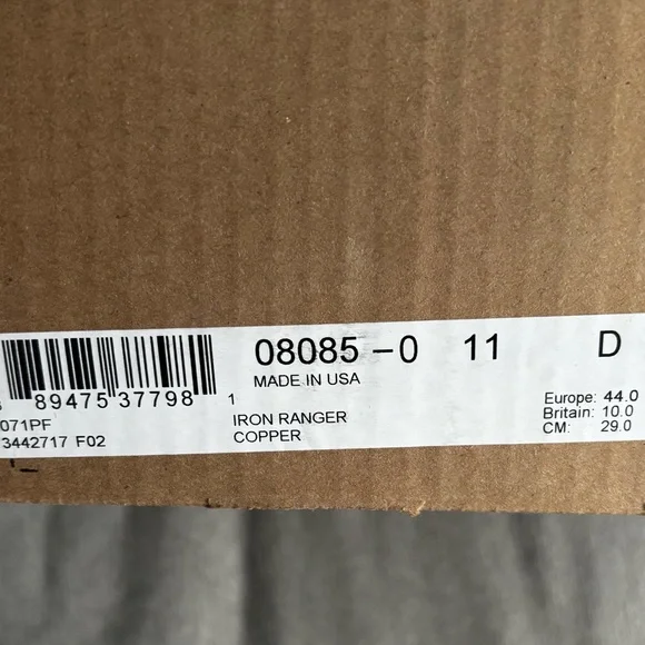 Red Wing Iron Ranger Heritage #8085 Copper men’s 6-inch boot size 11 (brand new) - Picture 2 of 8